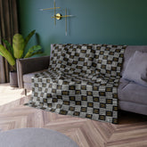 BW Kente Crushed Velvet Blanket